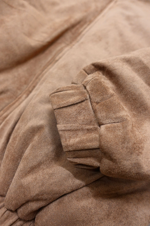 中綿スウェードブルゾン