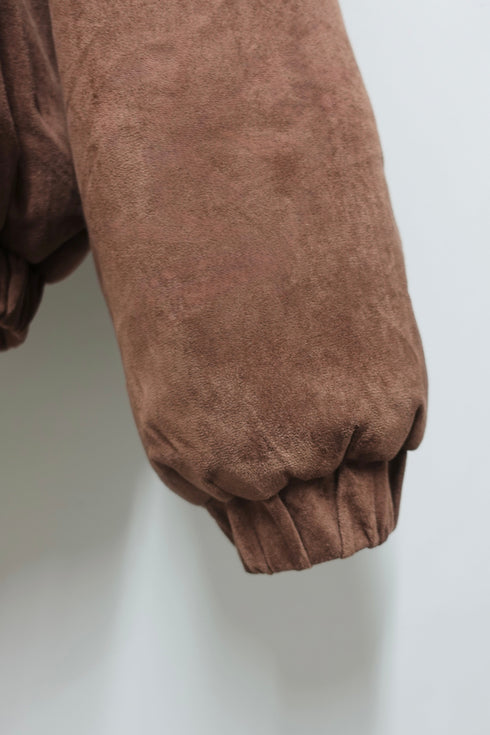 中綿スウェードブルゾン