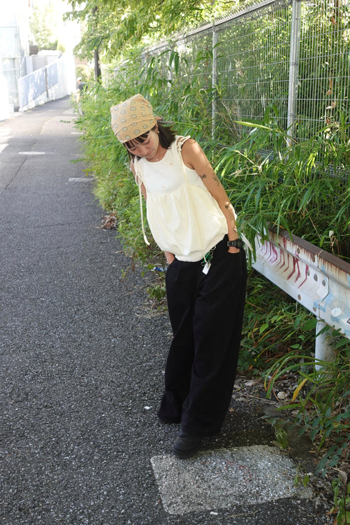 リボンストラップバルーンキャミ