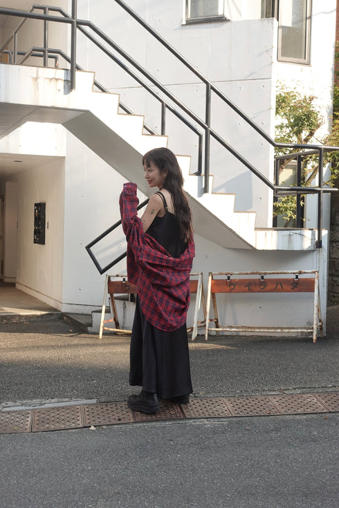 サテンルーズキャミワンピース