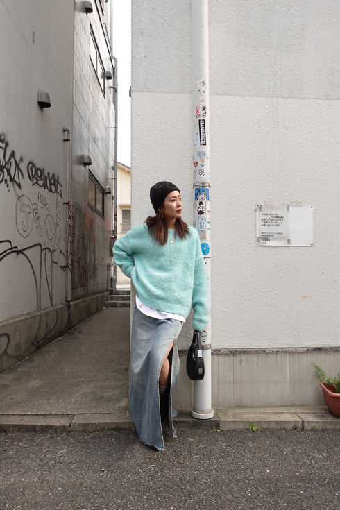 パステルカラーニット