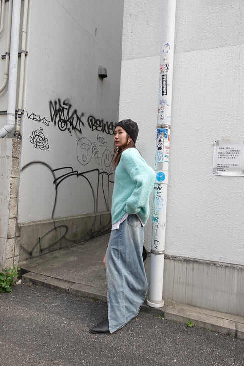 パステルカラーニット