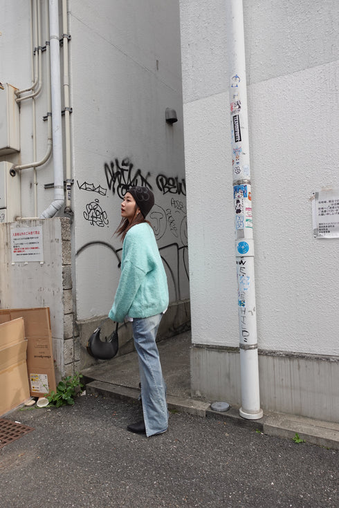 パステルカラーニット