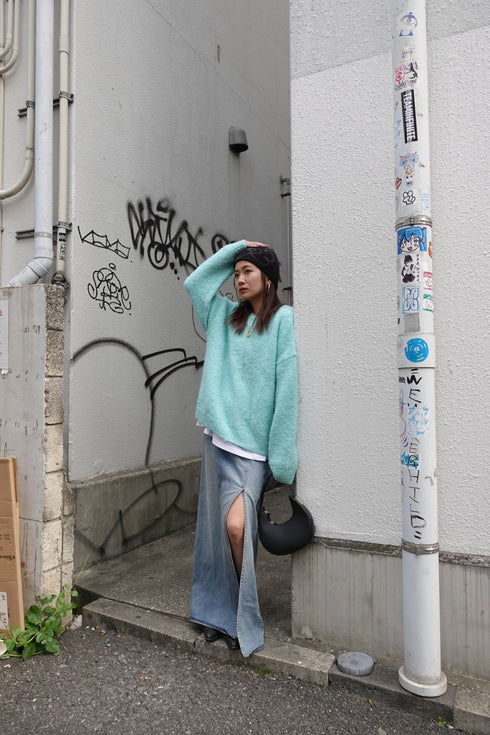 パステルカラーニット