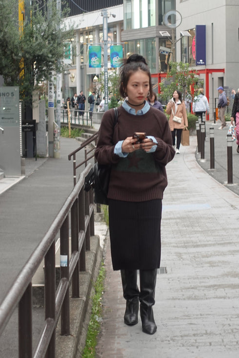 リブミドルスカート