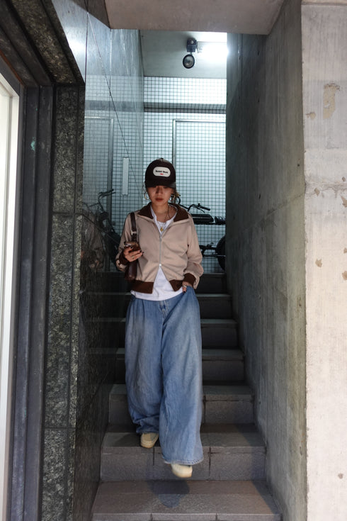 ダブルZIPラインブルゾン