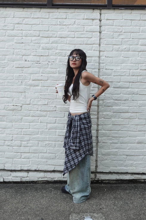 グランジルーズチェックシャツ