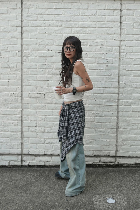 グランジルーズチェックシャツ