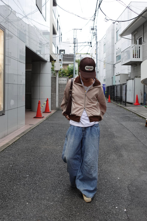 ダブルZIPラインブルゾン