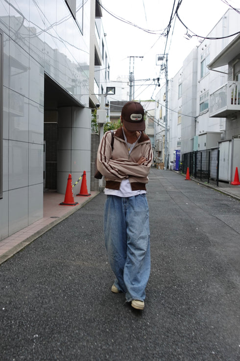 ダブルZIPラインブルゾン