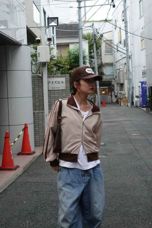 ダブルZIPラインブルゾン