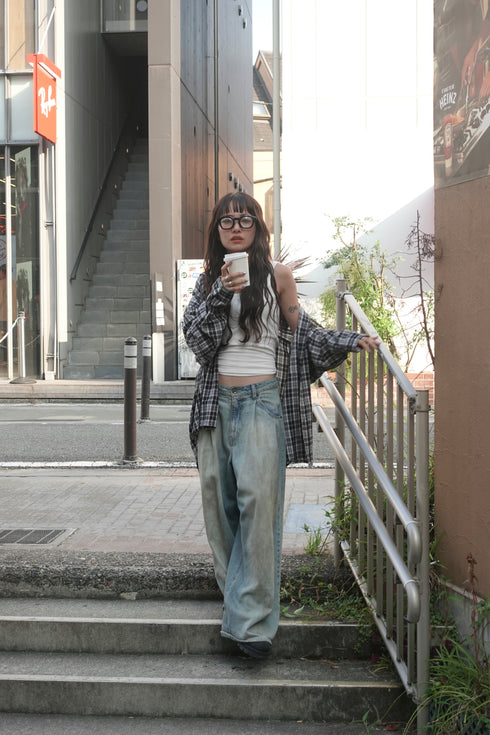 グランジルーズチェックシャツ