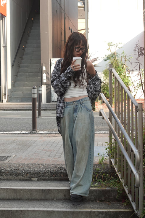 グランジルーズチェックシャツ