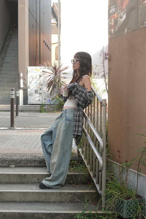 グランジルーズチェックシャツ