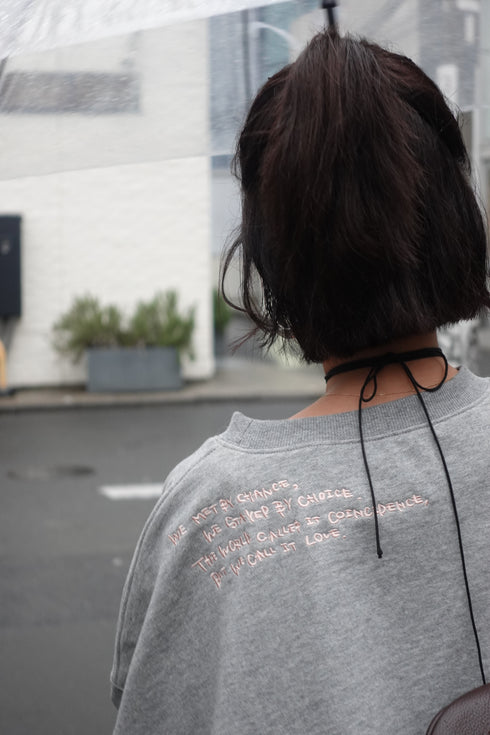 【追加:1月納品】エンブロイダリールーズスウェット