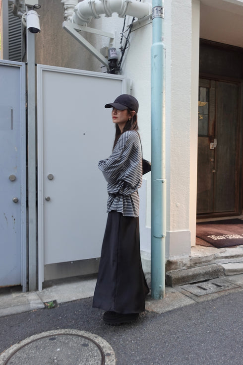 サテンルーズキャミワンピース