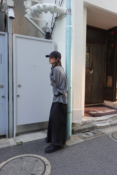 サテンルーズキャミワンピース