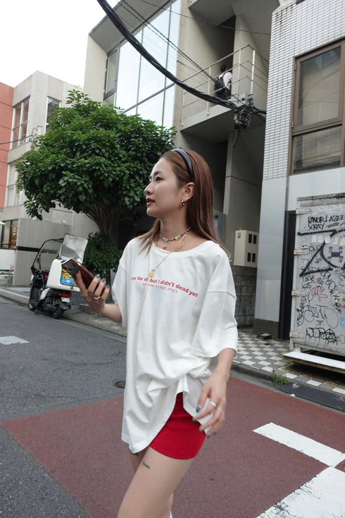 ウォッシュカラーロゴTee