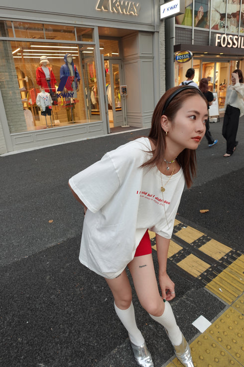 ウォッシュカラーロゴTee