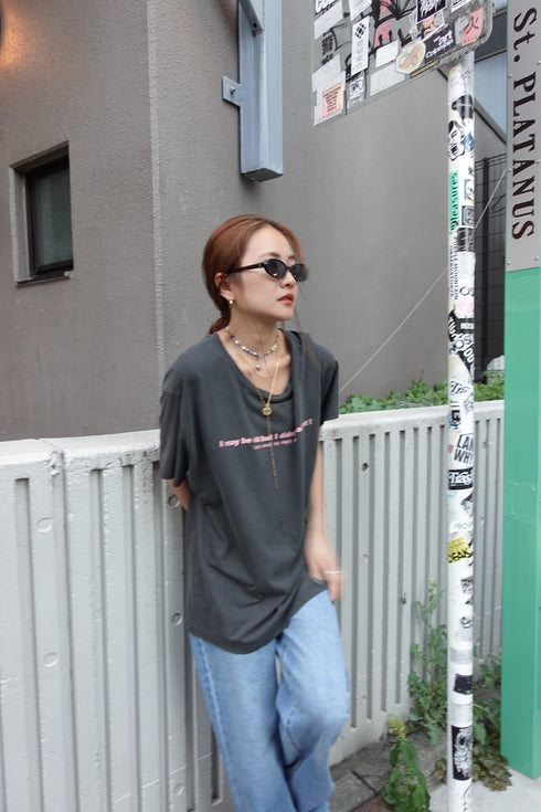 ウォッシュカラーロゴTee