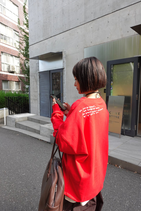 【追加:1月納品】エンブロイダリールーズスウェット