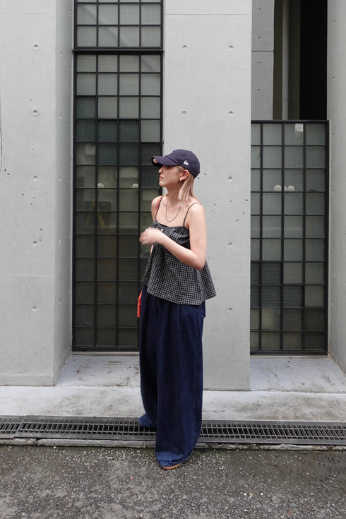 チェックルーズキャミ