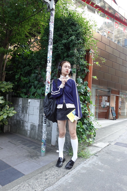 ダブルZIPラインブルゾン