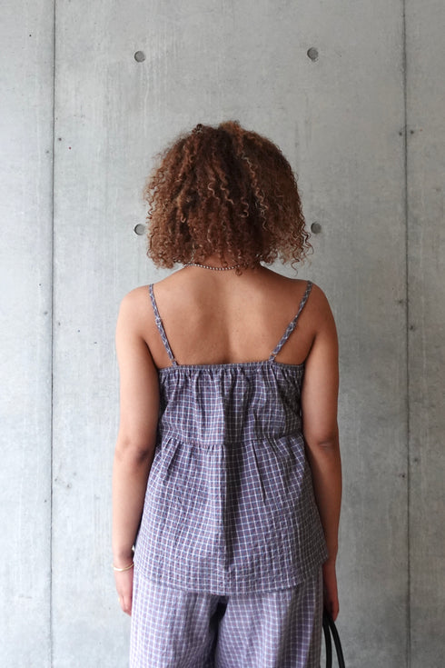 チェックルーズキャミ