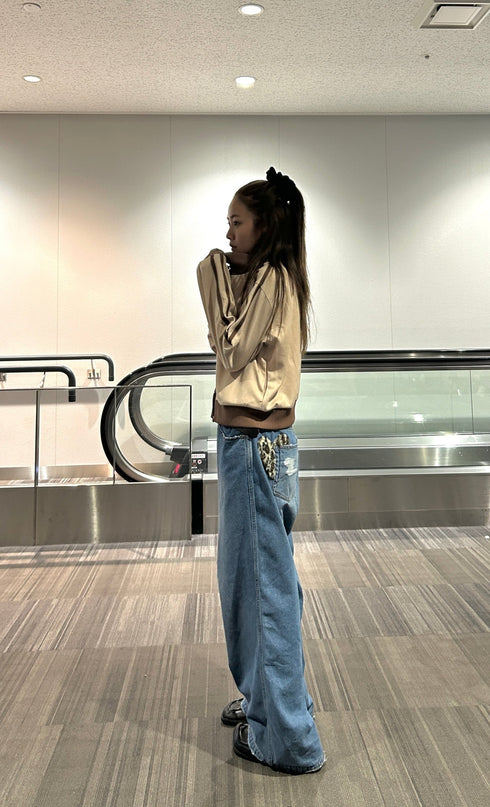 ダブルZIPラインブルゾン