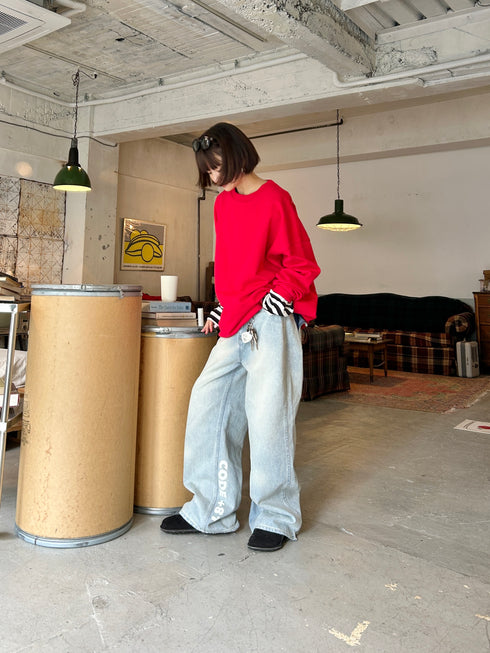 【追加:1月納品】エンブロイダリールーズスウェット