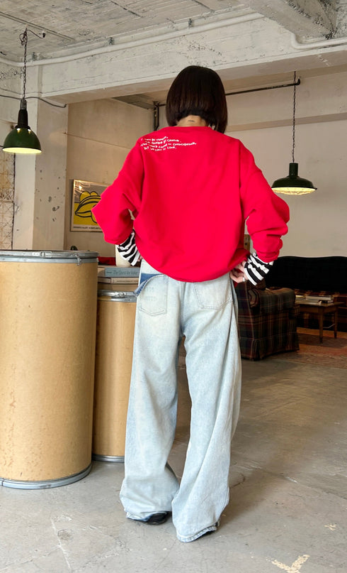 【追加:1月納品】エンブロイダリールーズスウェット