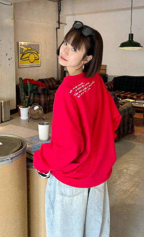 【追加:1月納品】エンブロイダリールーズスウェット