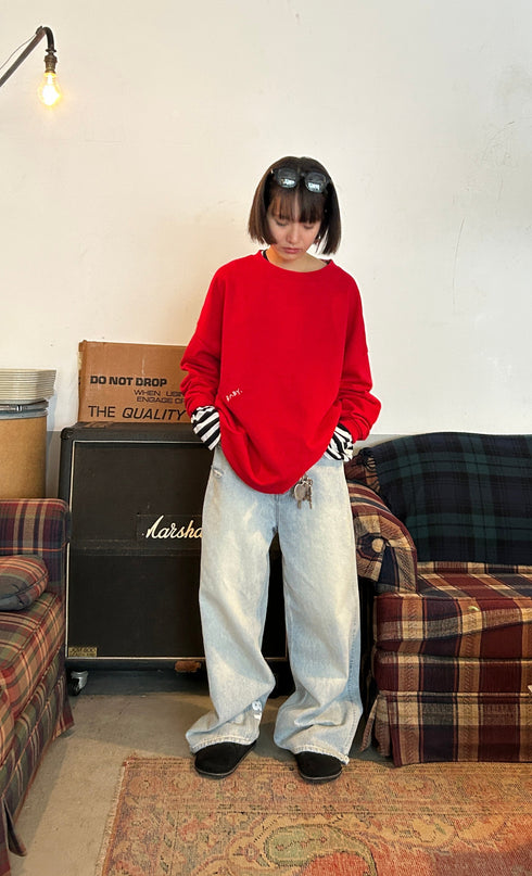 【追加:1月納品】エンブロイダリールーズスウェット