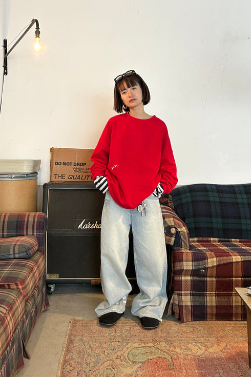 【追加:1月納品】エンブロイダリールーズスウェット