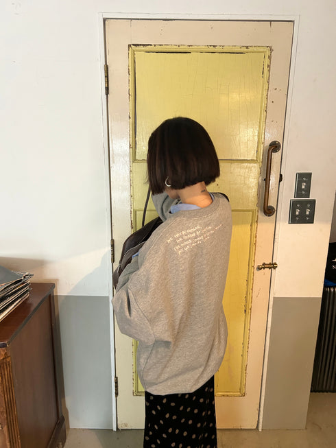 【追加:1月納品】エンブロイダリールーズスウェット