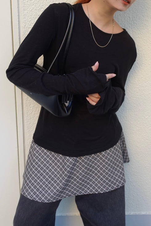 レイヤードミニスカート