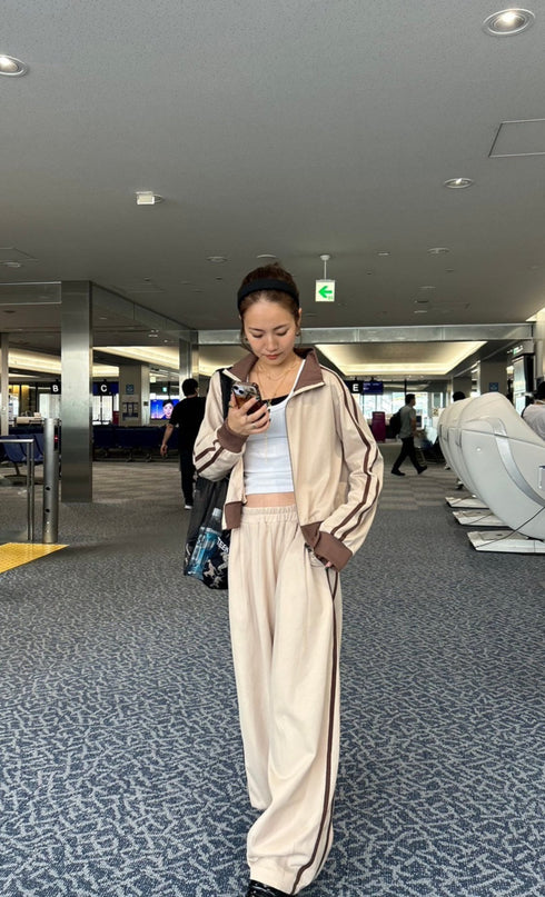 ラインボリュームパンツ