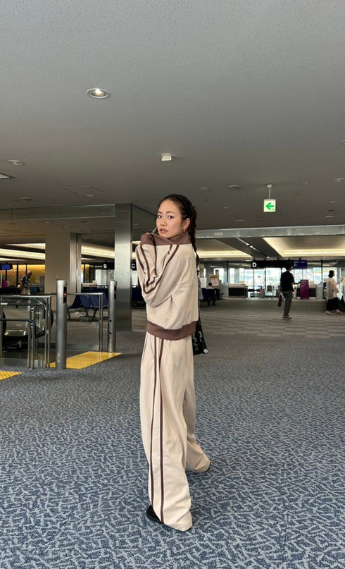 ダブルZIPラインブルゾン