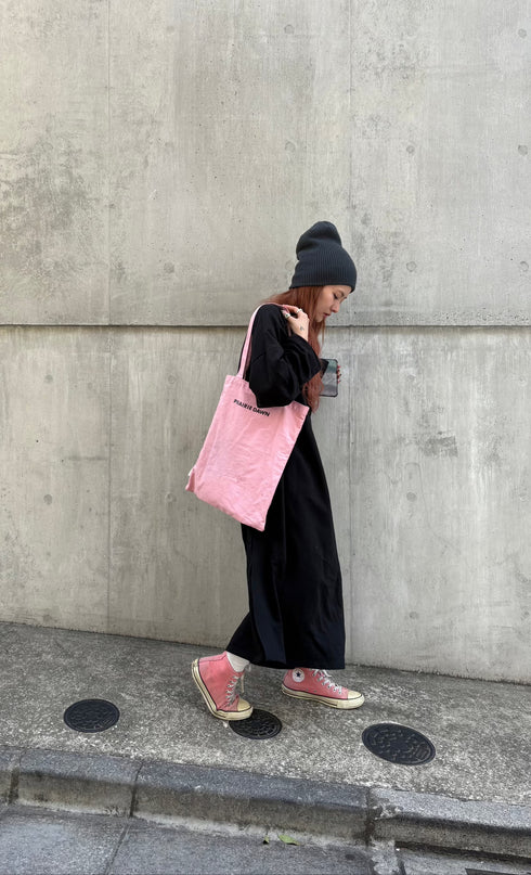 Vネックルーズワンピ