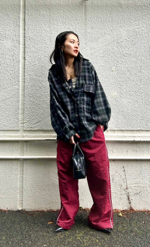 ナイロンラインパンツ