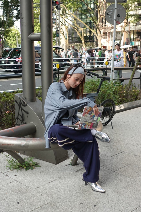 ラインボリュームパンツ