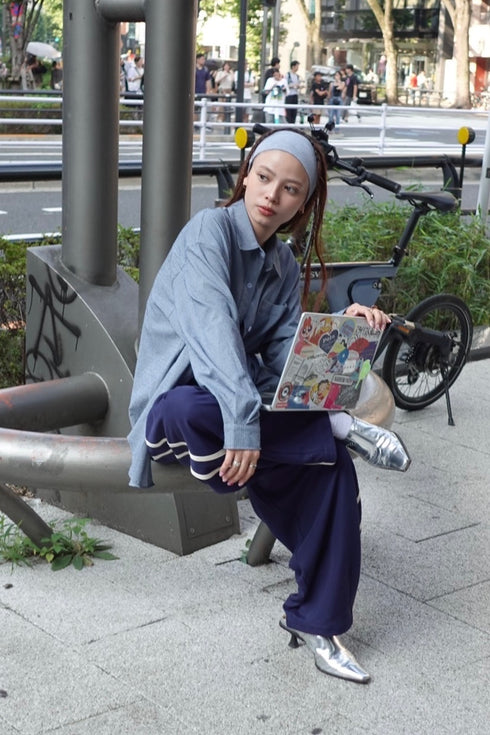 ラインボリュームパンツ