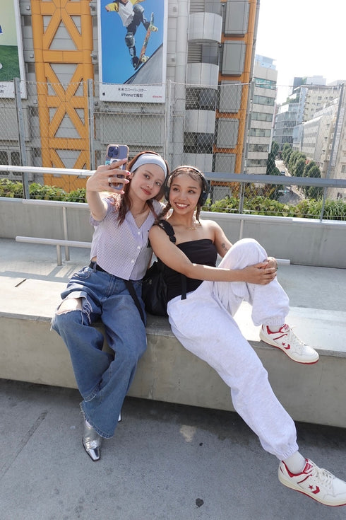 レオパードパッチボーイズデニム