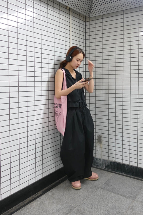 ダブルジップノースリパーカー