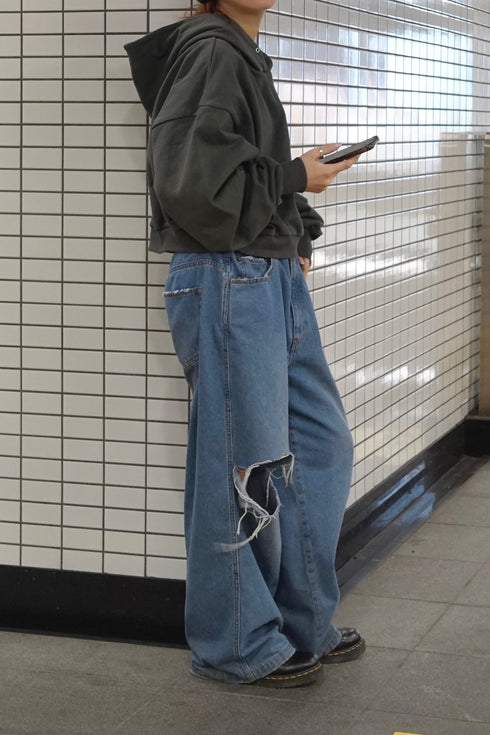 ヘビーウェイトショートパーカー