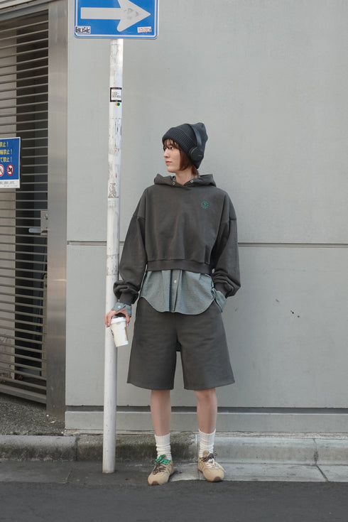 ヘビーウェイトショートパーカー