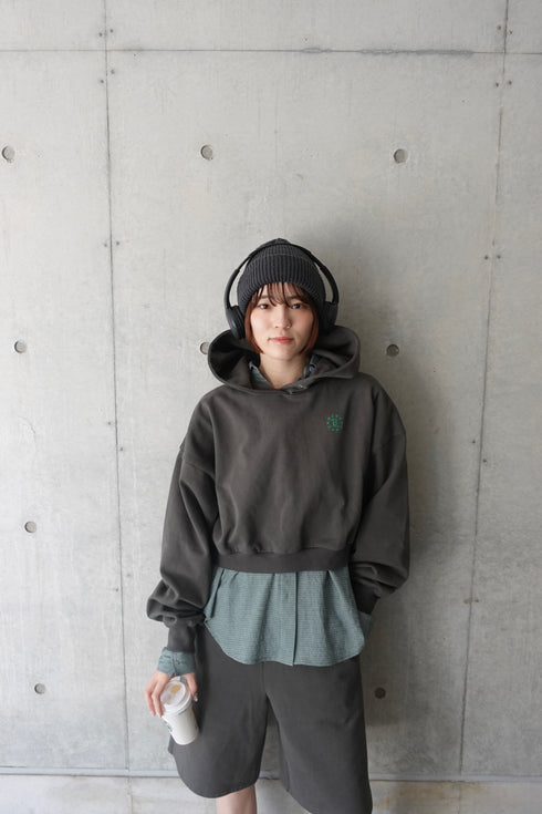 ヘビーウェイトショートパーカー