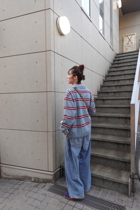 レオパードパッチボーイズデニム