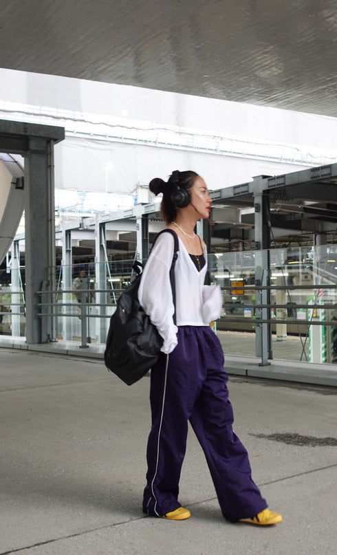 シアーVネックロンTee