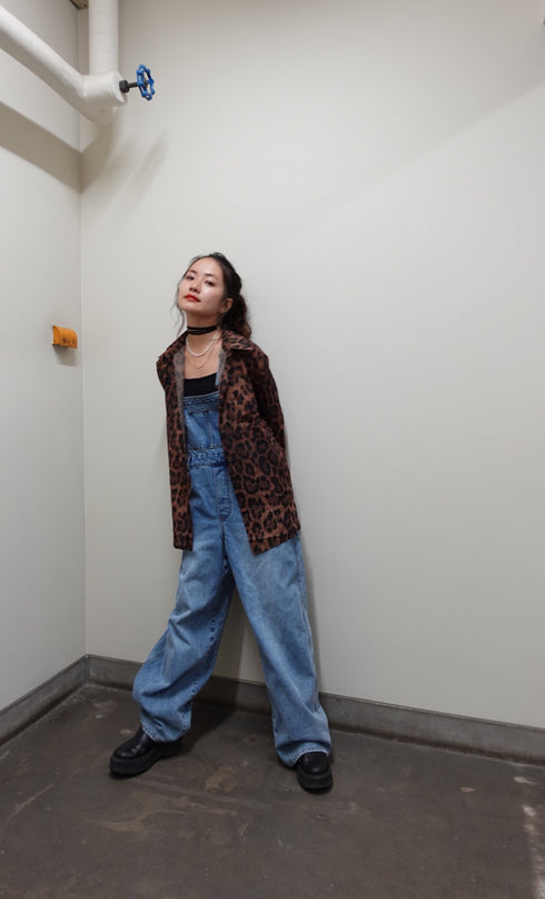 プリントシアーシャツ